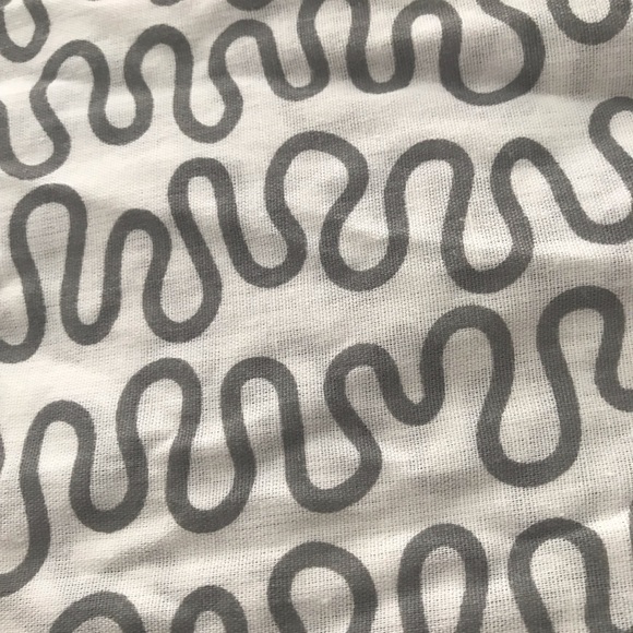 Ikea Krakris Grey White Squiggle Modern Art Twin Duvet /matching pillow sham - Picture 2 of 12